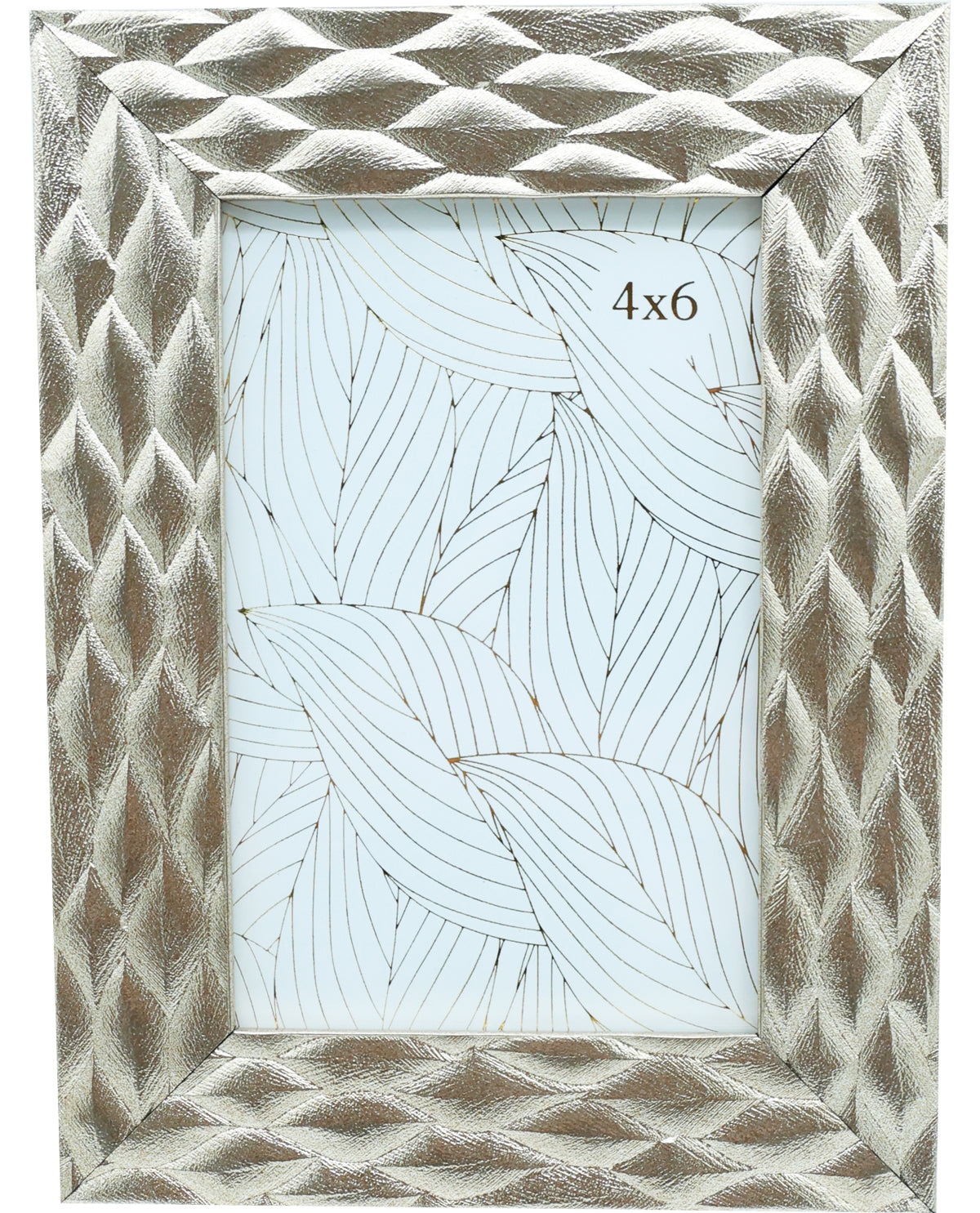4x6 Textured Champagne Picture Frame