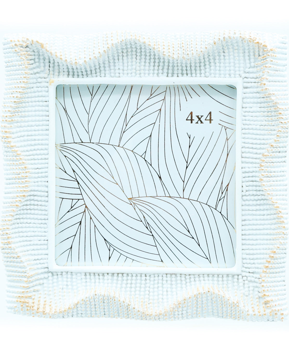 White & Gold Resin Picture Frame
