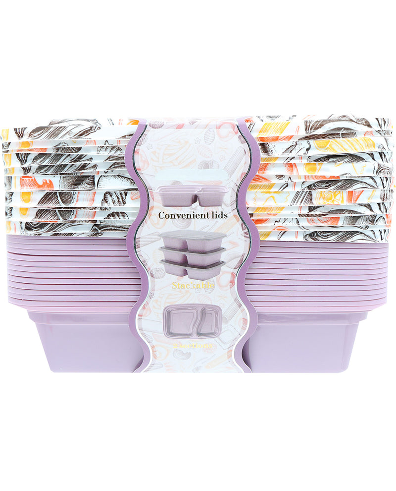 Pasta Print Meal Prep Container Set