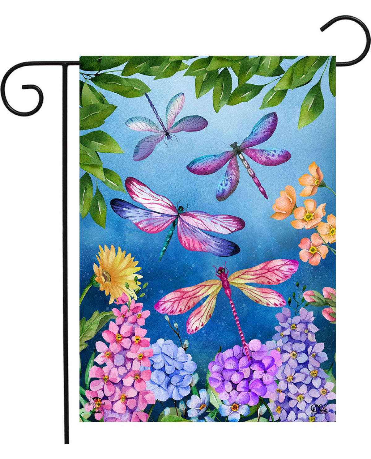 Dragonflies Garden Flag