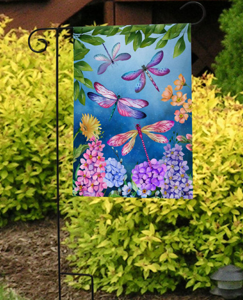 Dragonflies Garden Flag