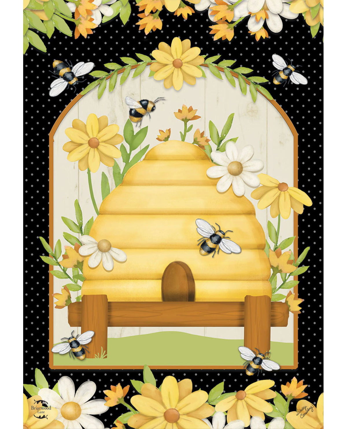 Home Sweet Hive Garden Flag