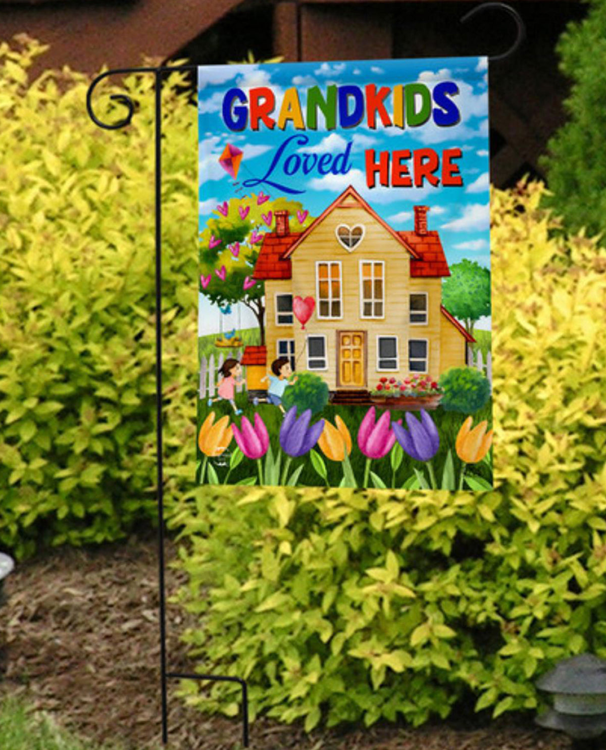 Grandkids Loved Here Garden Flag