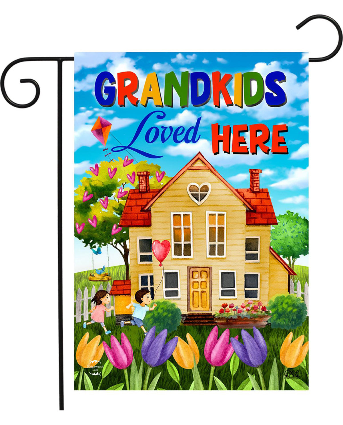 Grandkids Loved Here Garden Flag