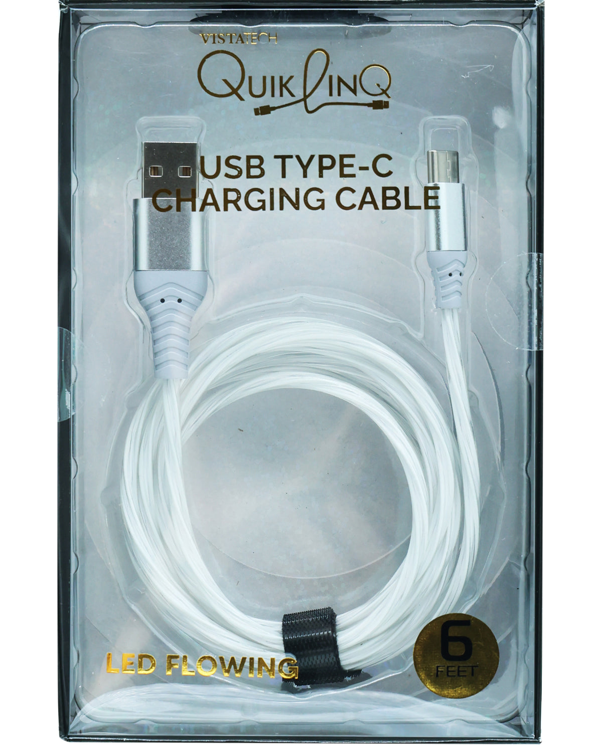 6Ft. Type-C LED Flowing Color Change Sync & Charge Cable