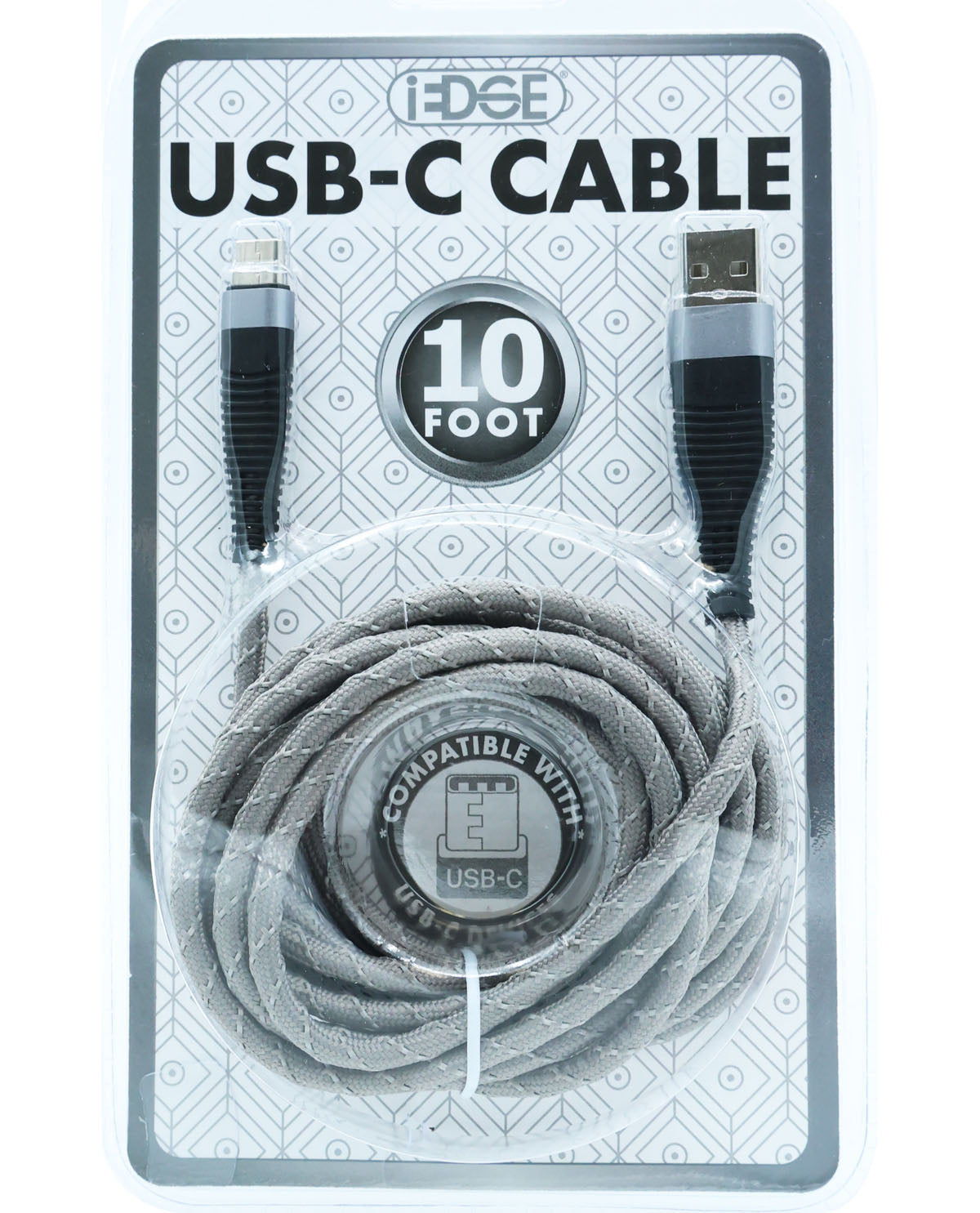 10Ft. Thick & Braided Type-C Sync & Charge Cable