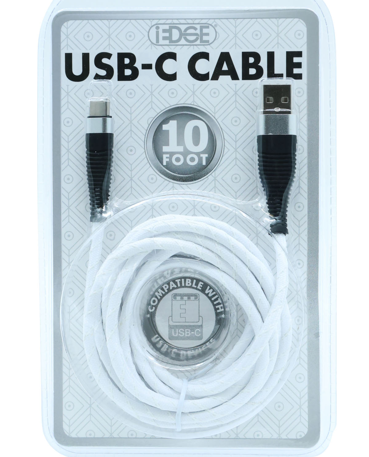 10Ft. Thick & Braided Type-C Sync & Charge Cable
