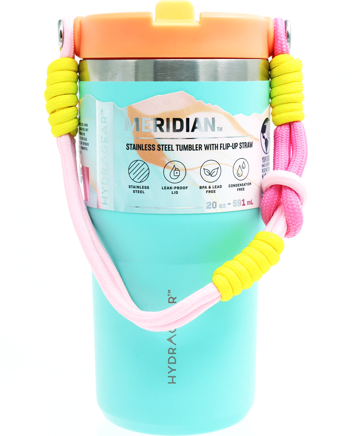 20oz. Mint Meridian Tumbler with Rope Handle