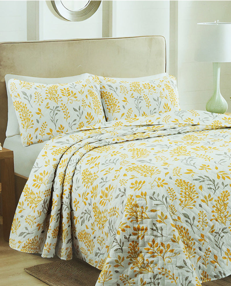 Full/Queen Pinsonic Printed Quilt Set