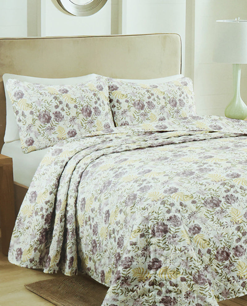 King Pinsonic Printed Quilt Set