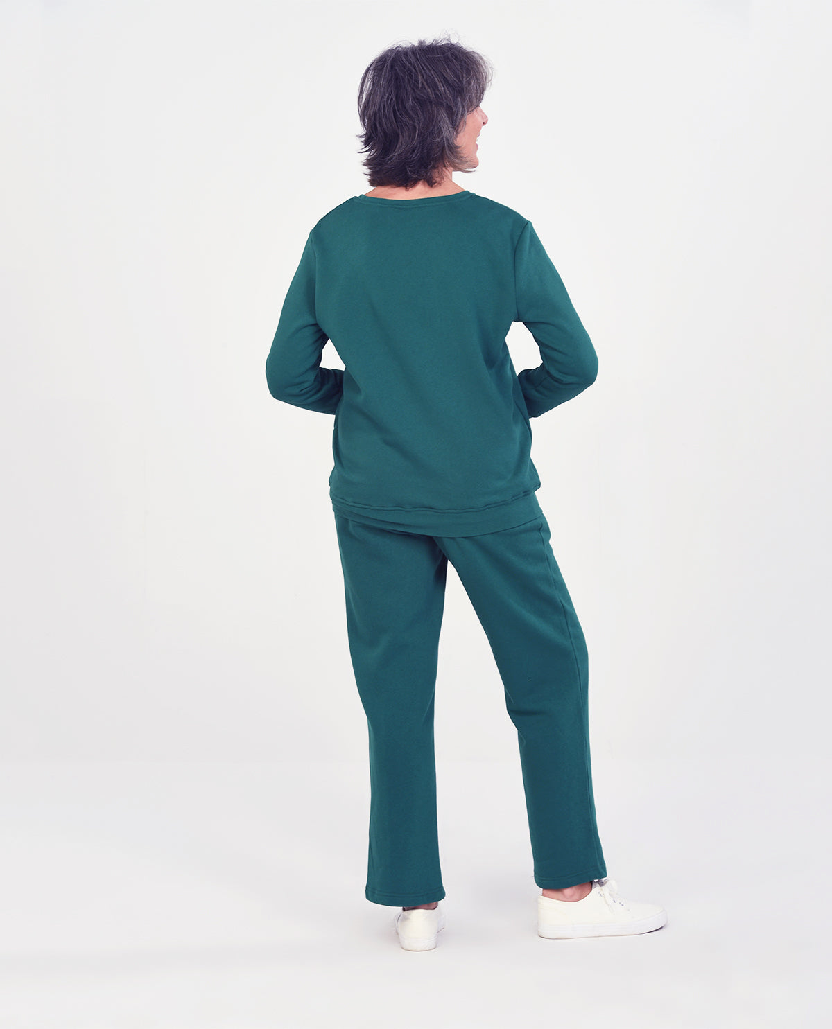 Petite Assorted Basic Fleece Crew Neck Pullovers