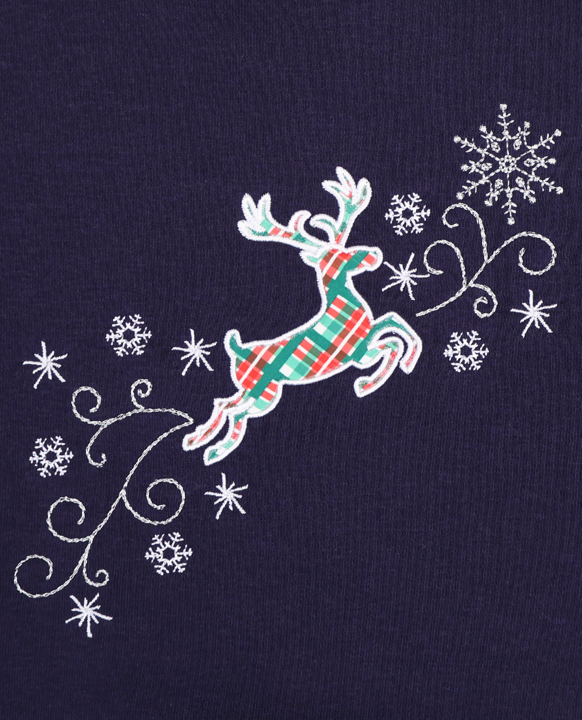Speculation Petite Embroidered Christmas Pullover