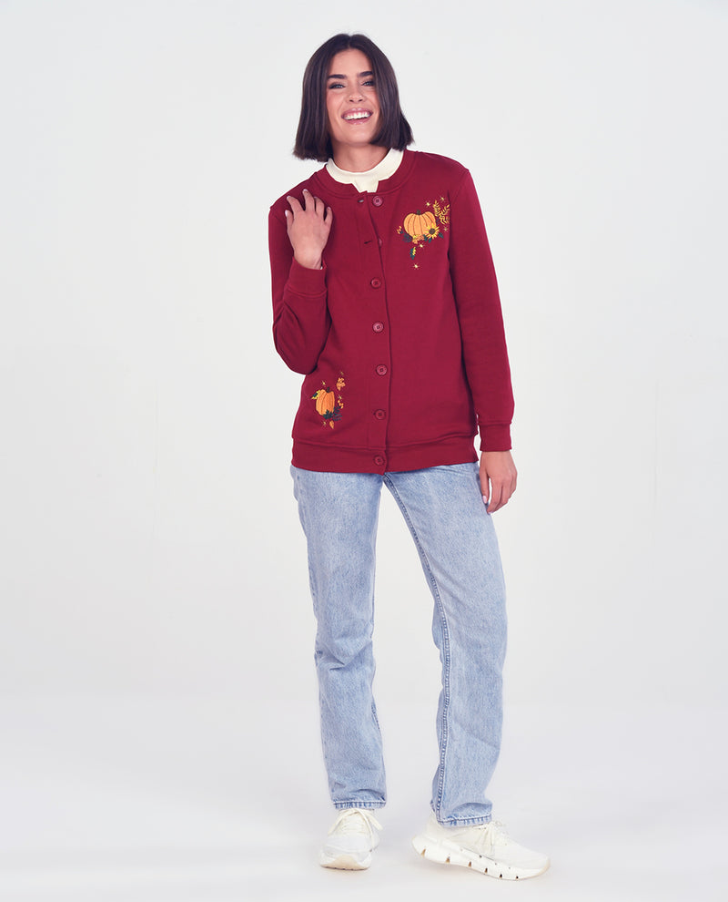 Petite Assorted Embroidered Fleece Cardigans