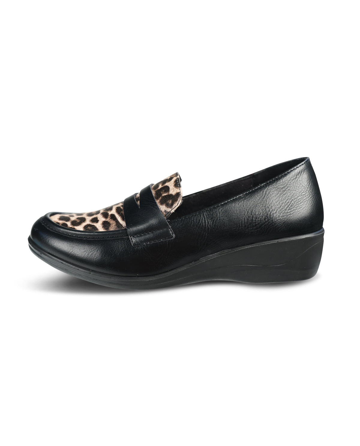 Aerocushion Dottie Casual Shoes Black & Leopard