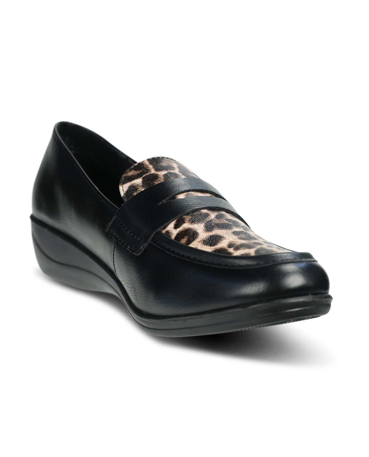 Aerocushion Dottie Casual Shoes Black & Leopard