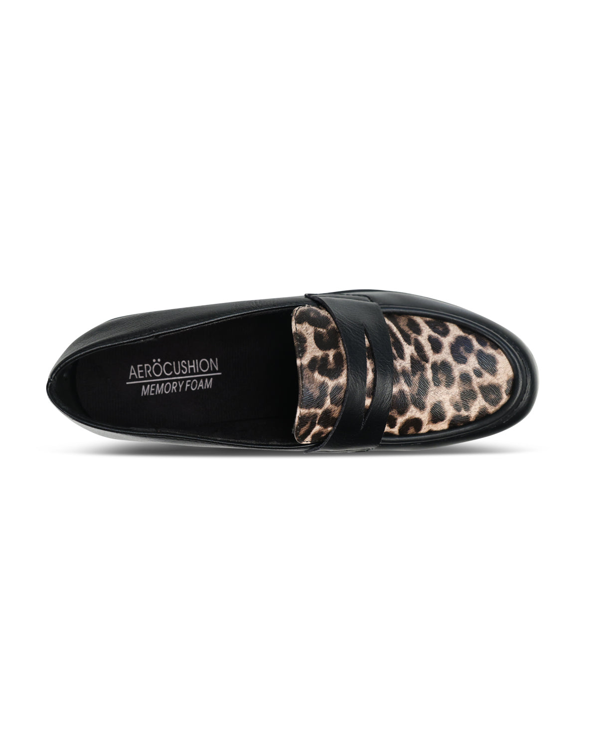 Aerocushion Dottie Casual Shoes Black & Leopard