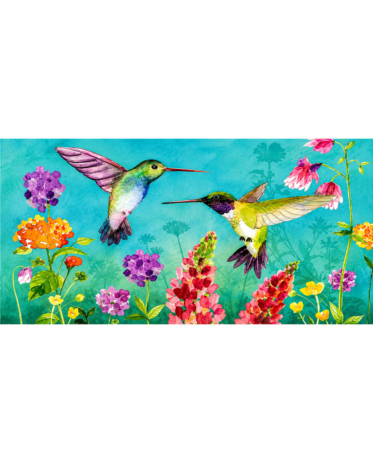 Hummingbird Greeting Mini Mat