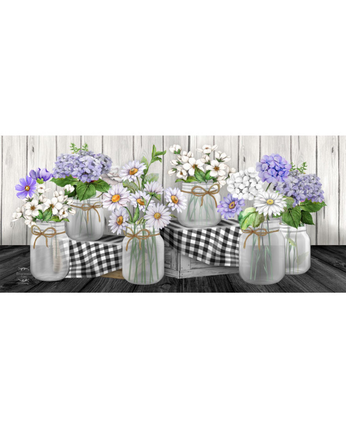 Check Mason Jar Mini Mat