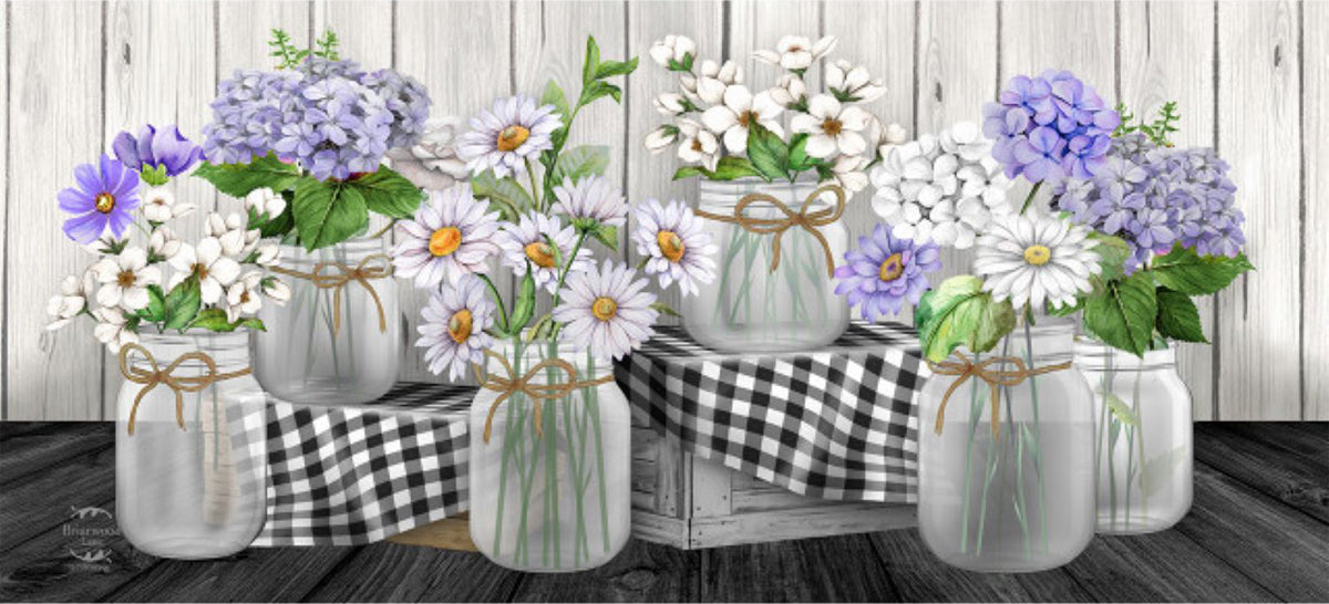 Check Mason Jar Mini Mat