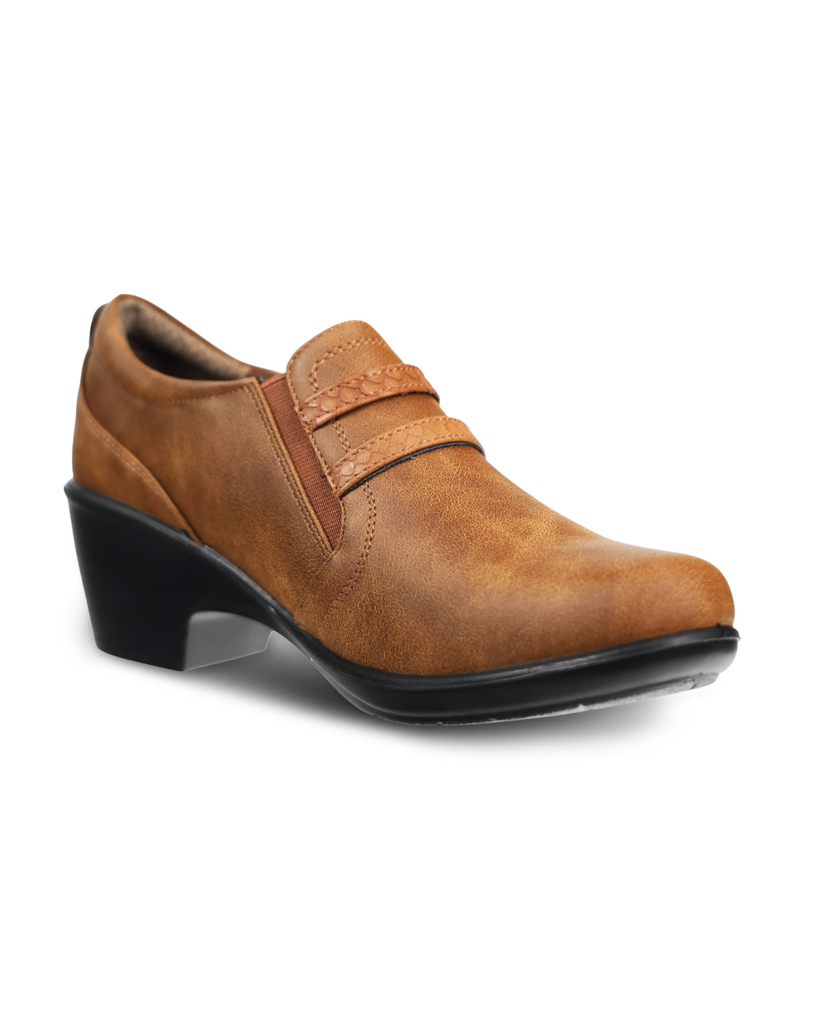 Aerocushion Shelbyville Cognac Buckle Shoe