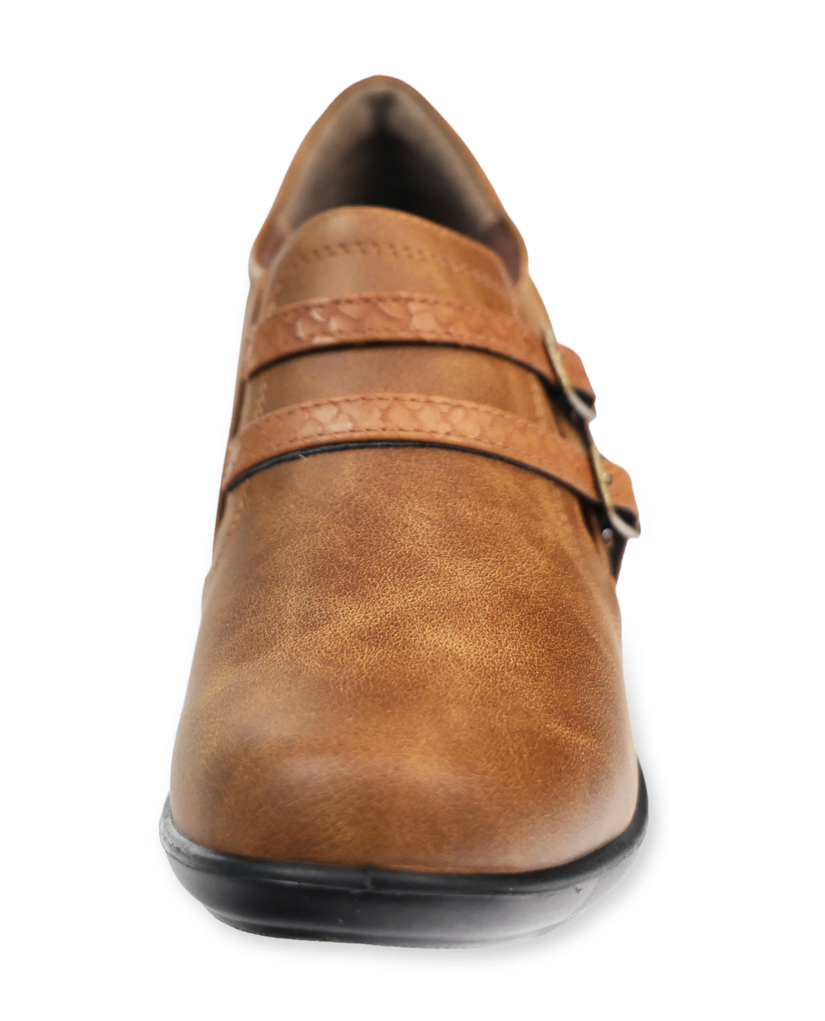 Aerocushion Shelbyville Cognac Buckle Shoe