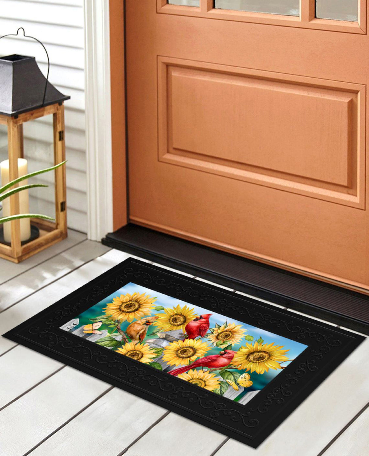 Cardinals & Sunflowers Mini Mat
