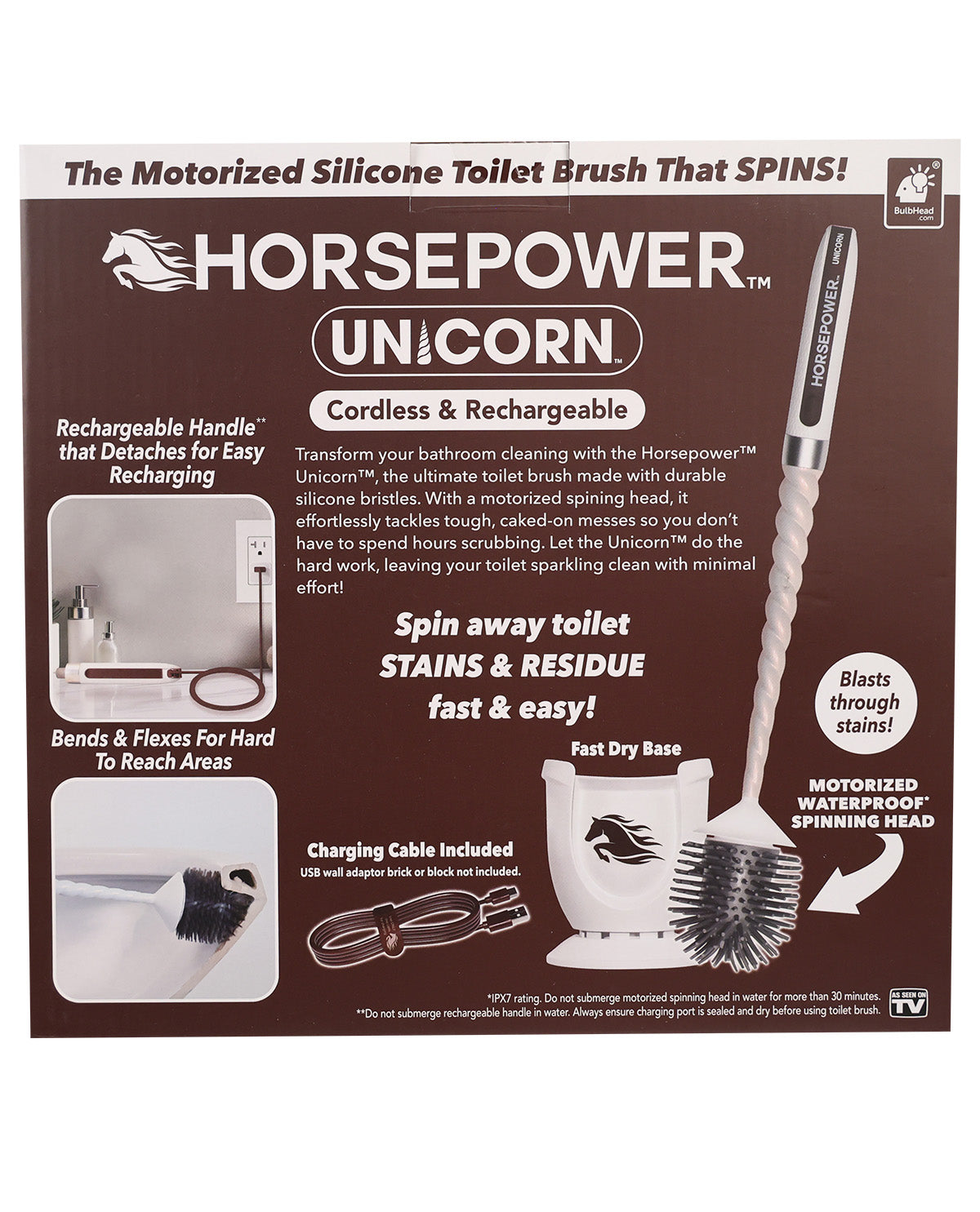 Horsepower Unicorn Power Toilet Brush