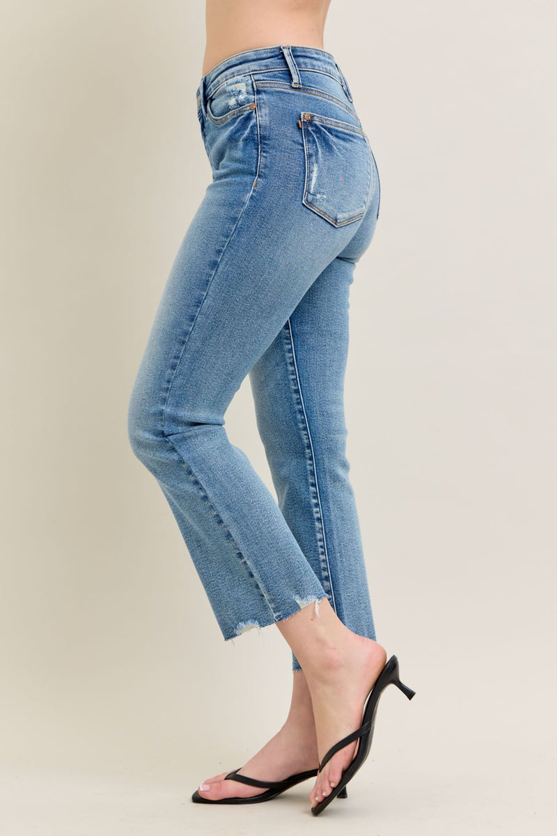 Judy Blue Vintage Wash Kick Flare Jenas