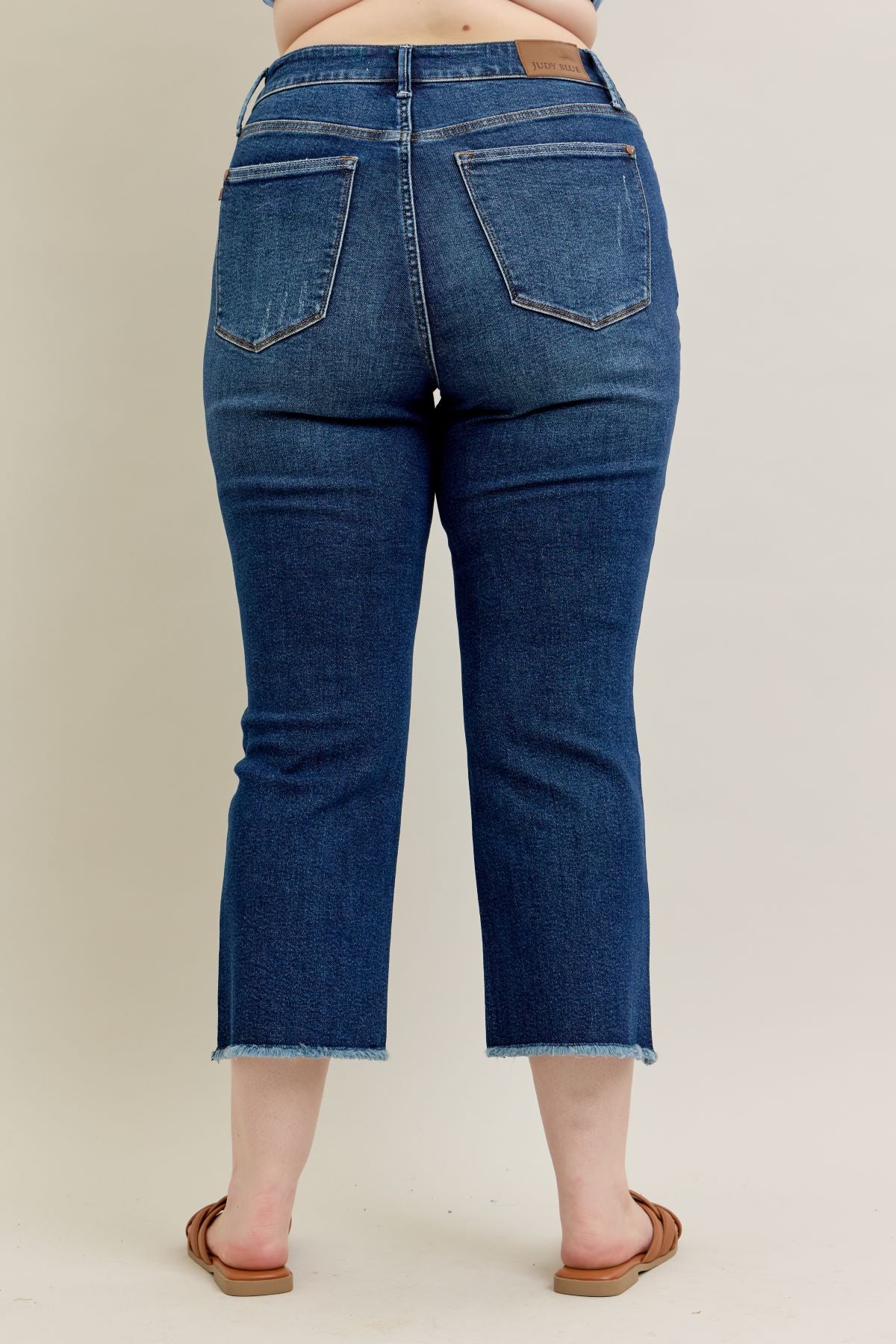 Judy Blue Plus High Waist Vintage Wash Kick Flare Jean