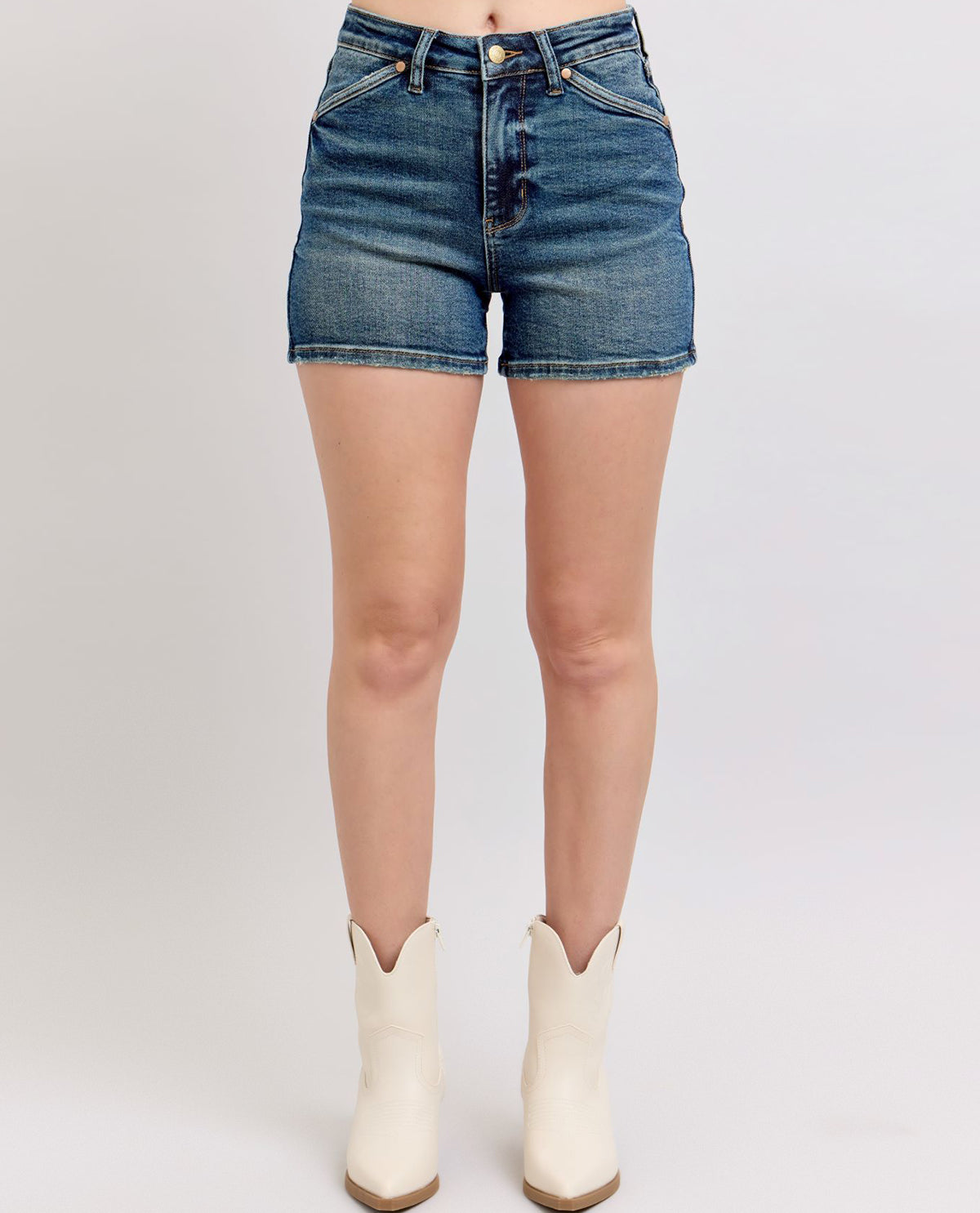 Judy Blue High Waisted Shield Back Pocket Shorts