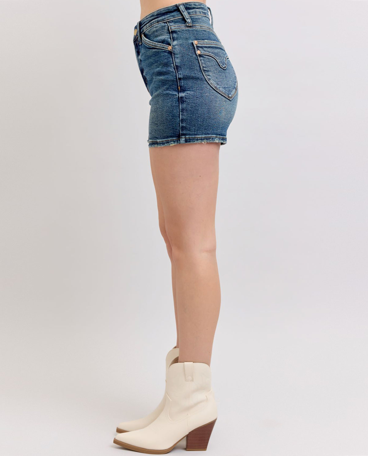 Judy Blue High Waisted Shield Back Pocket Shorts