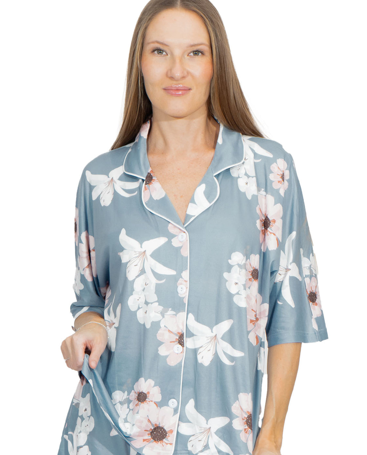 Body Touch Missy Super Soft Floral Pajama Set