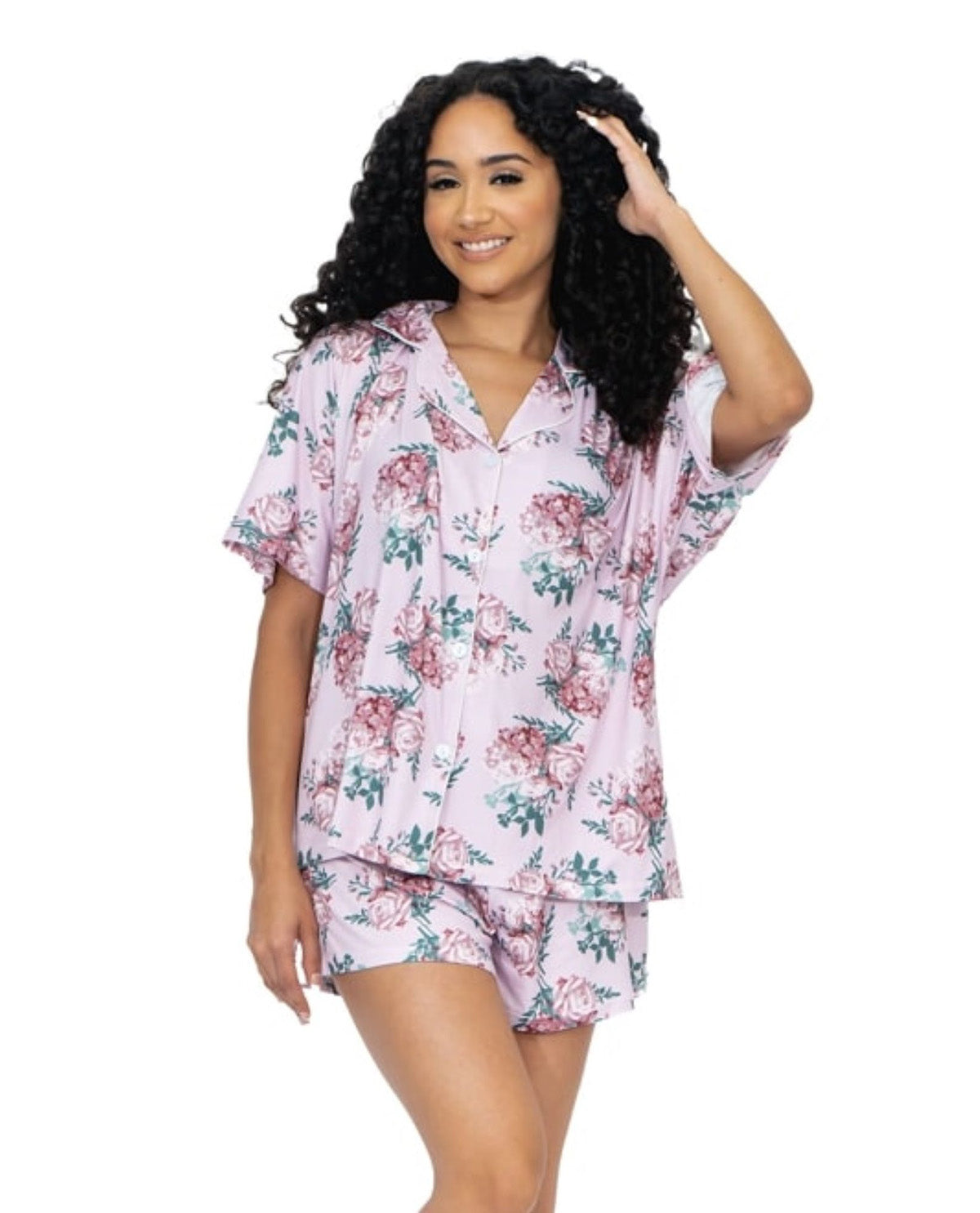 Body Touch Missy Super Soft Floral Pajama Set