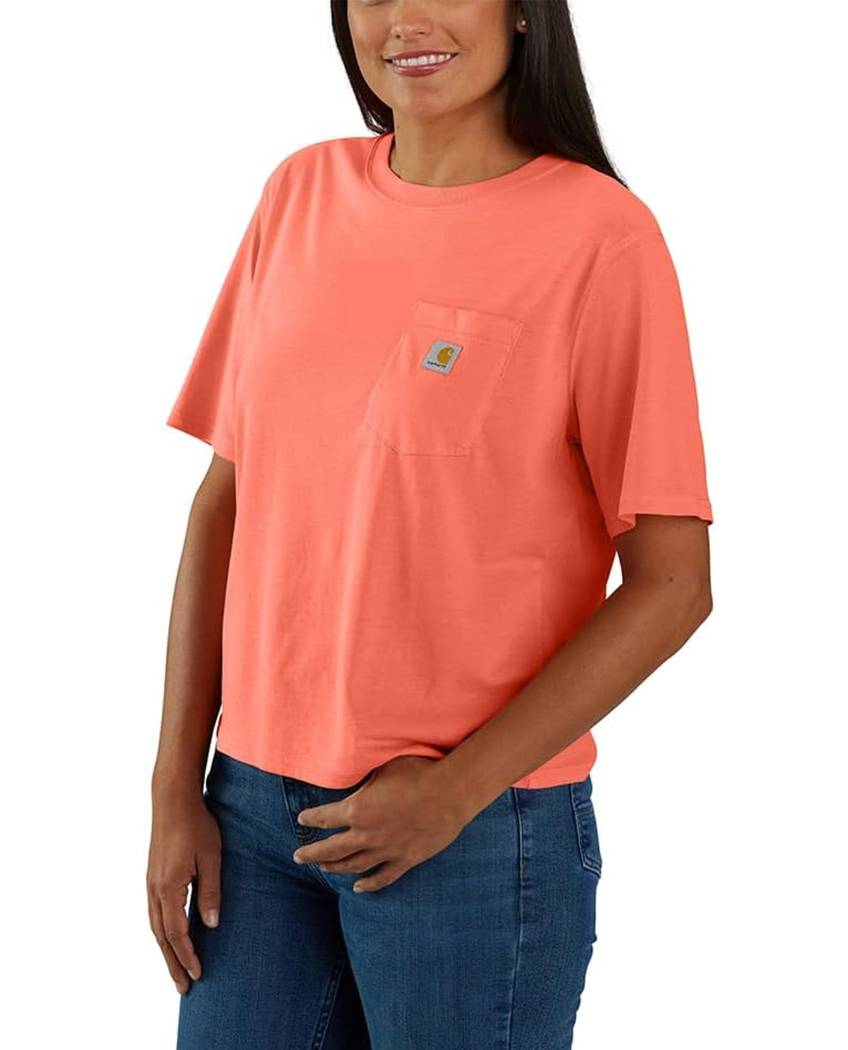 Carhartt Women's Tencel Fiber Series Loose Fit Logo Pocket T-Shirt