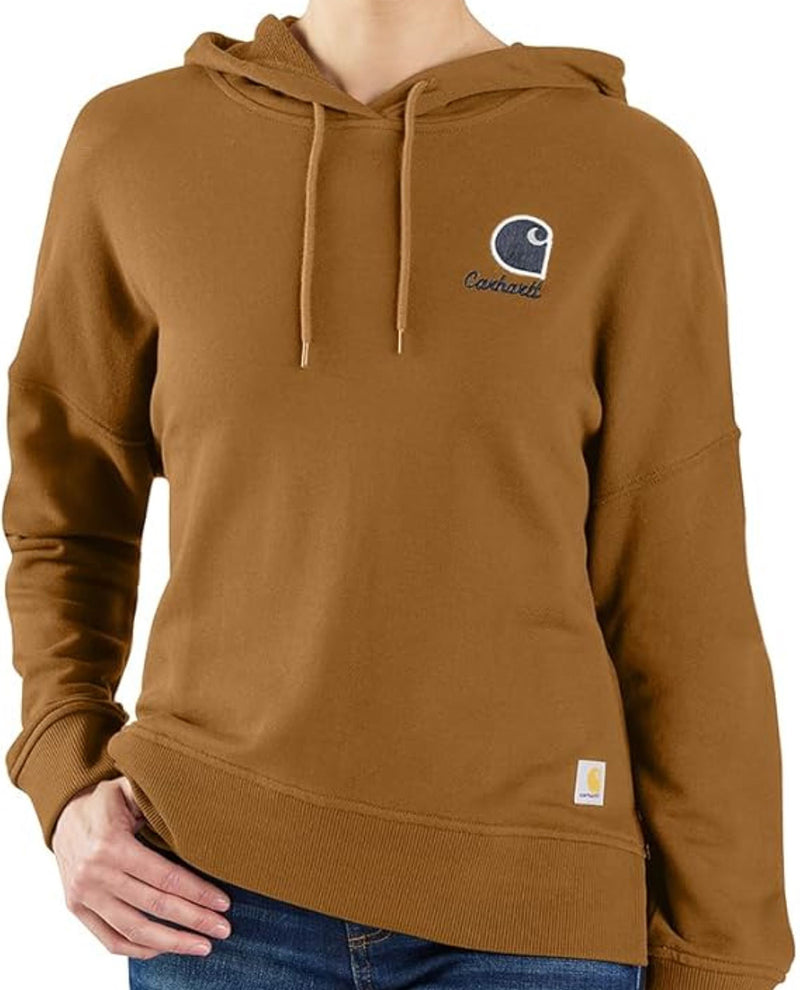 Carhartt Women's TENCEL Fiber Series Loose Fit Graphic Hooded Sweatshirt