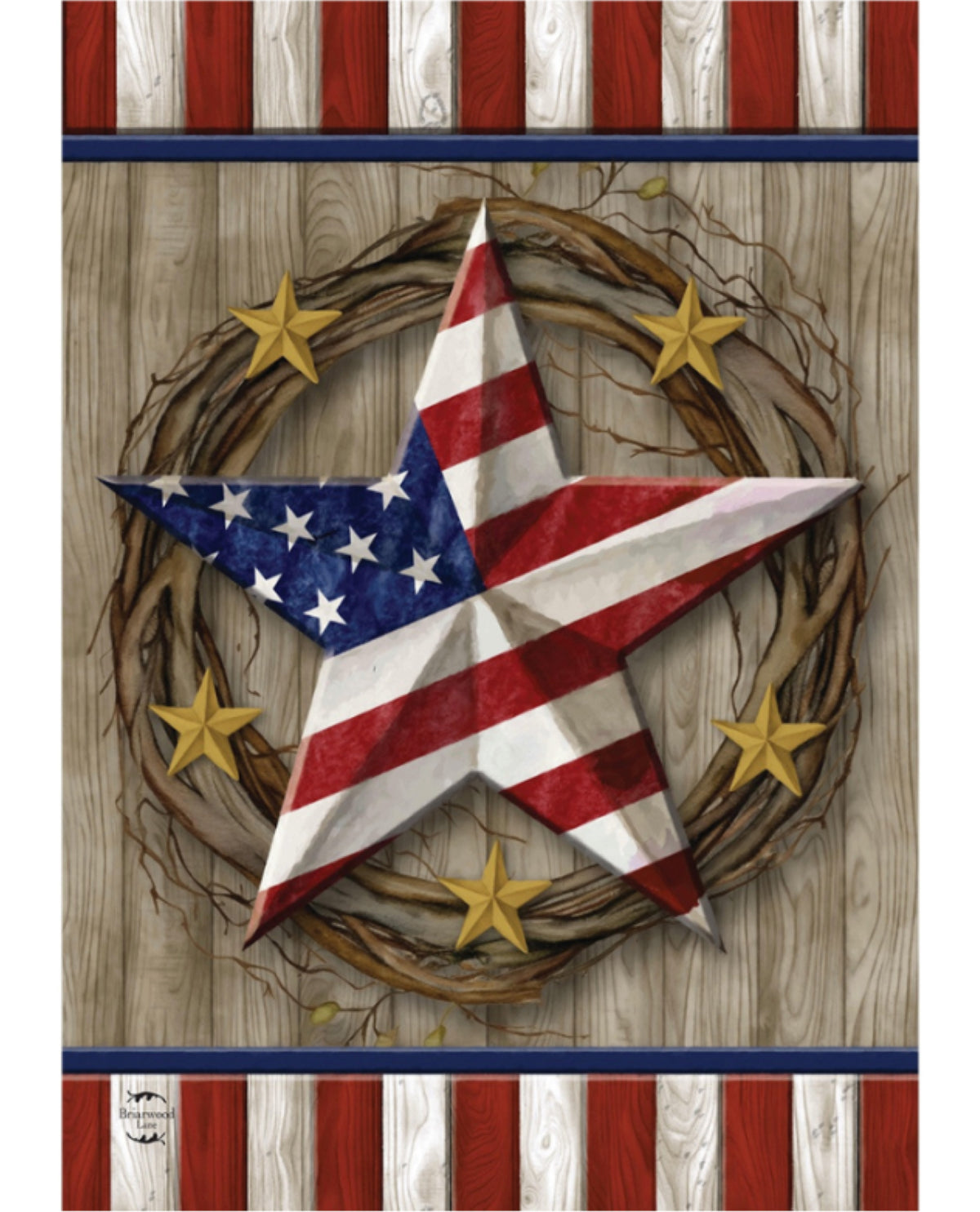 American Barn Star Garden Flag