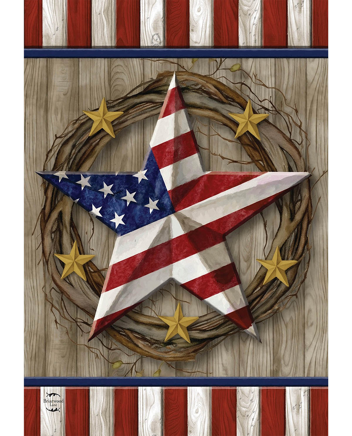 American Barn Star Garden Flag