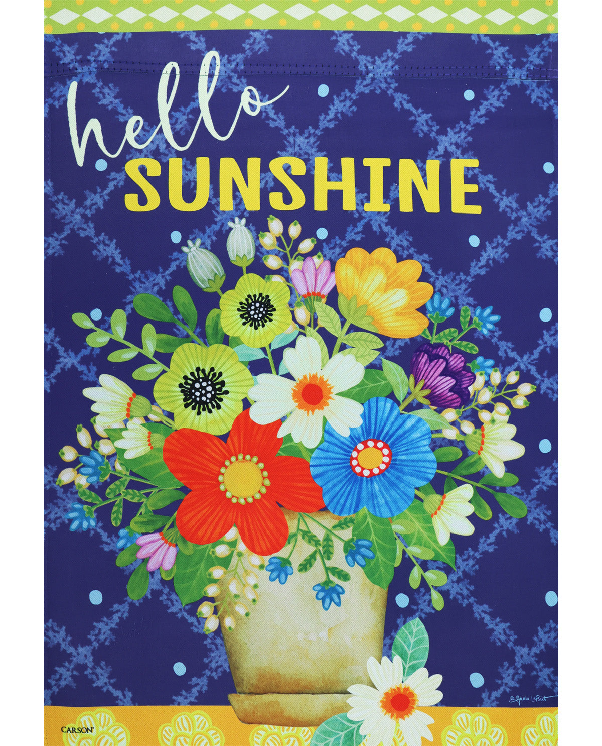 Hello Sunshine Garden Flag