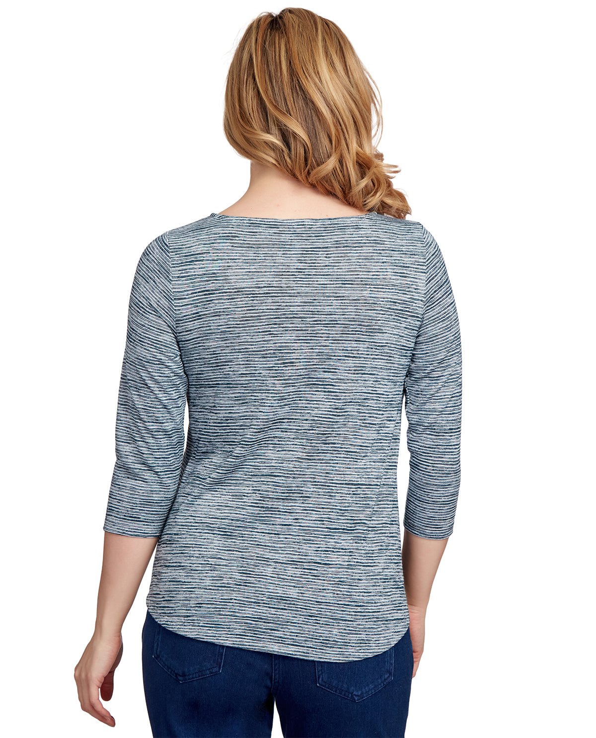 Ruby Road Missy Must Haves Dyed Stripe Knit Top