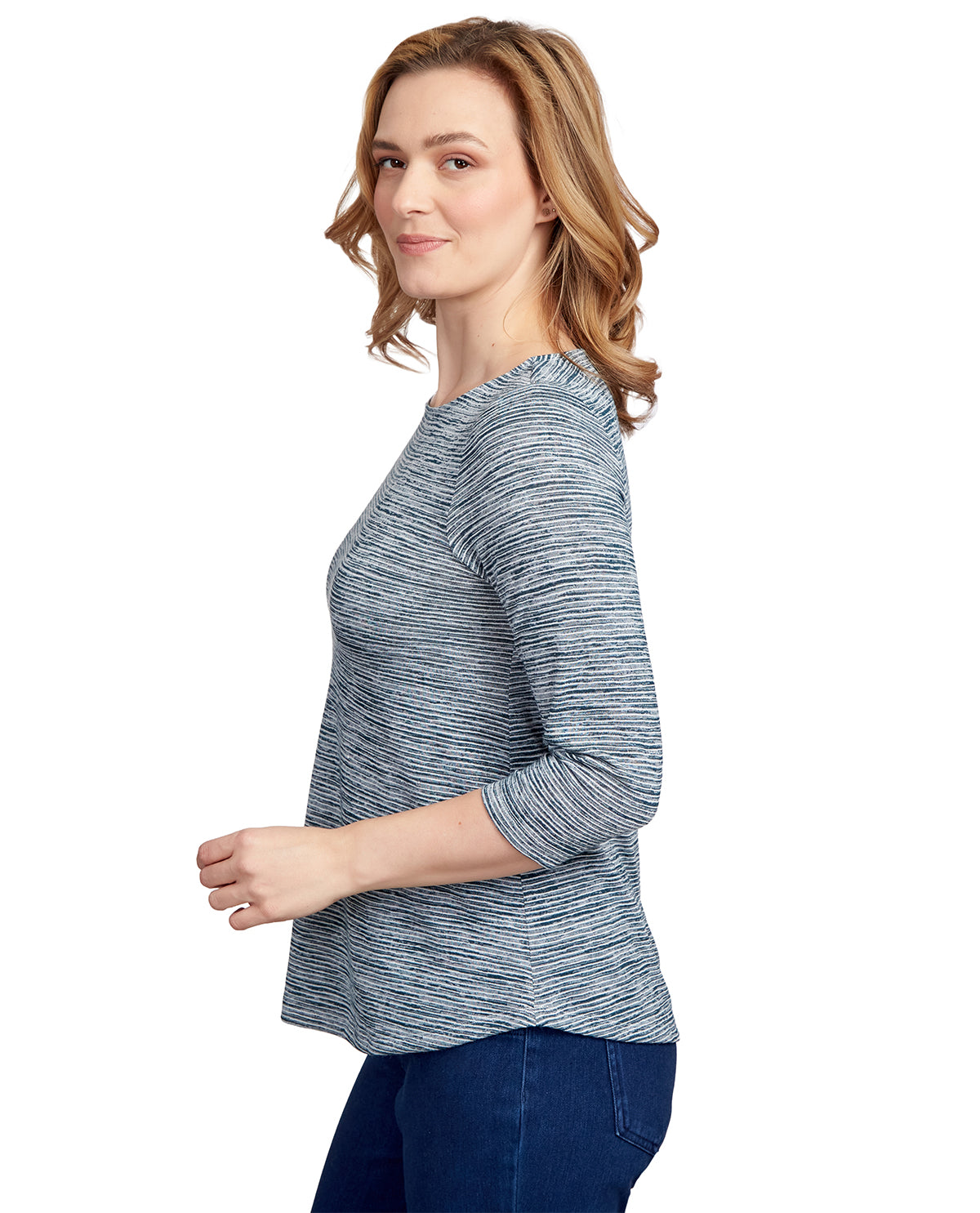 Ruby Road Missy Must Haves Dyed Stripe Knit Top