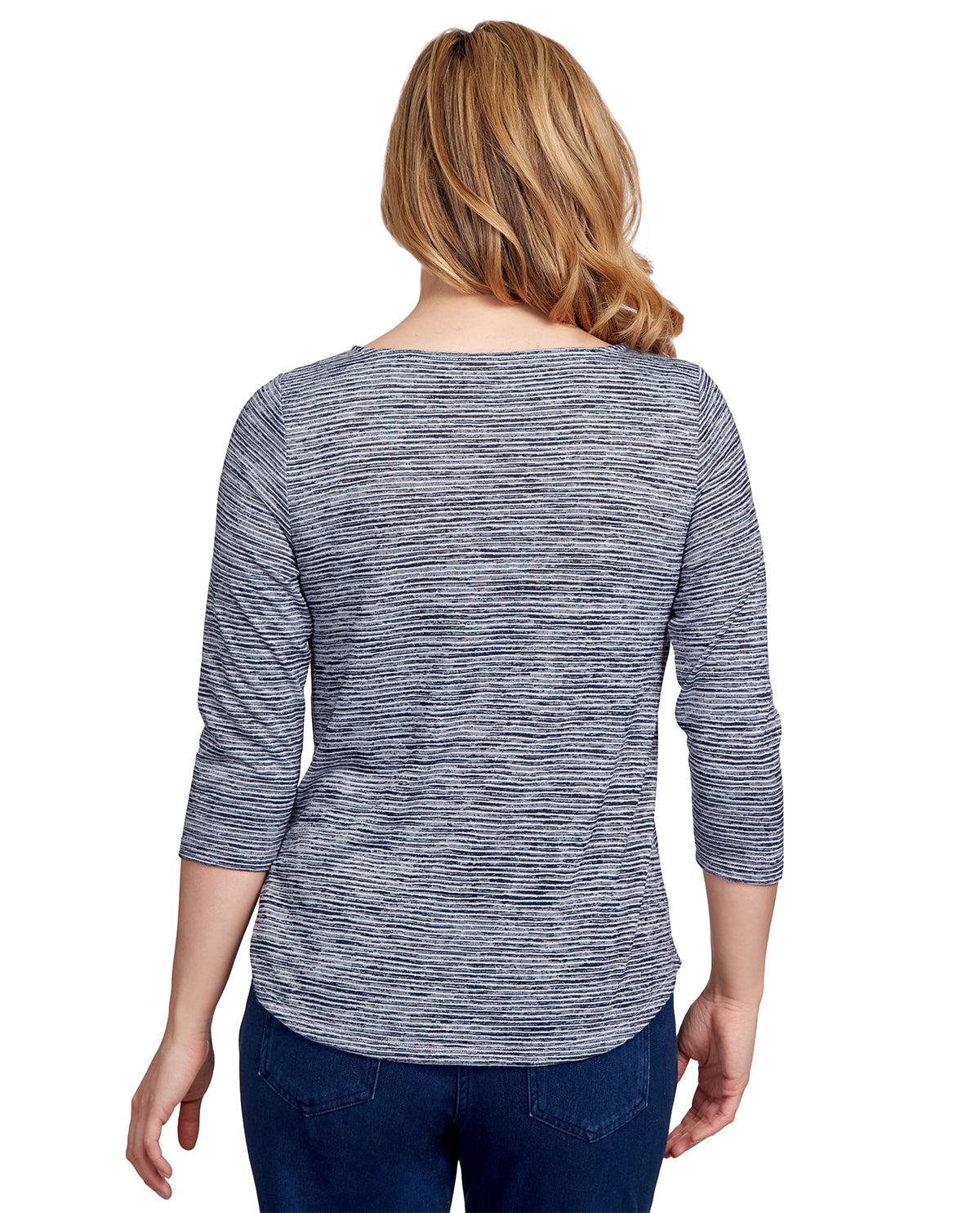Ruby Road Missy Must Haves Dyed Stripe Knit Top