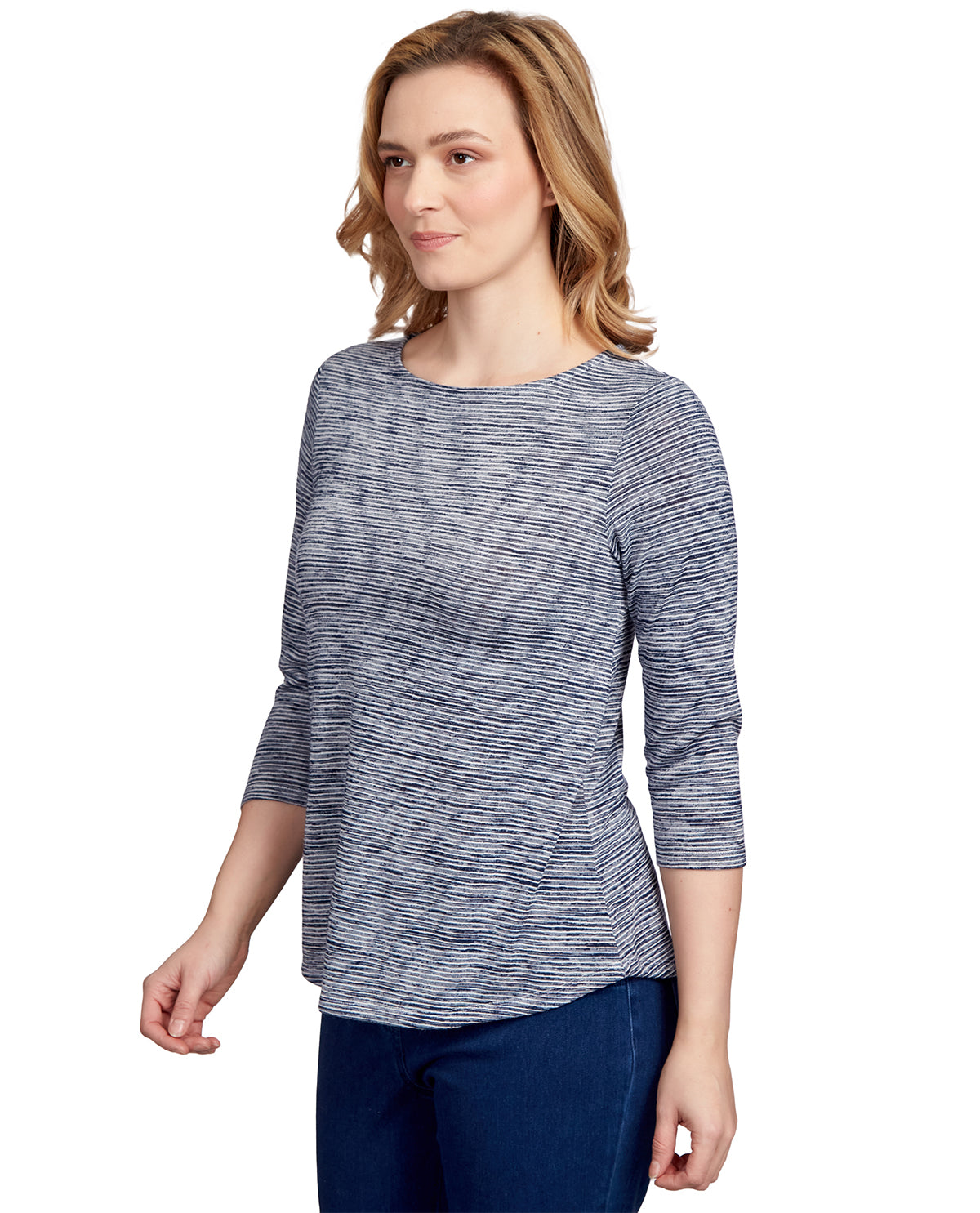 Ruby Road Missy Must Haves Dyed Stripe Knit Top