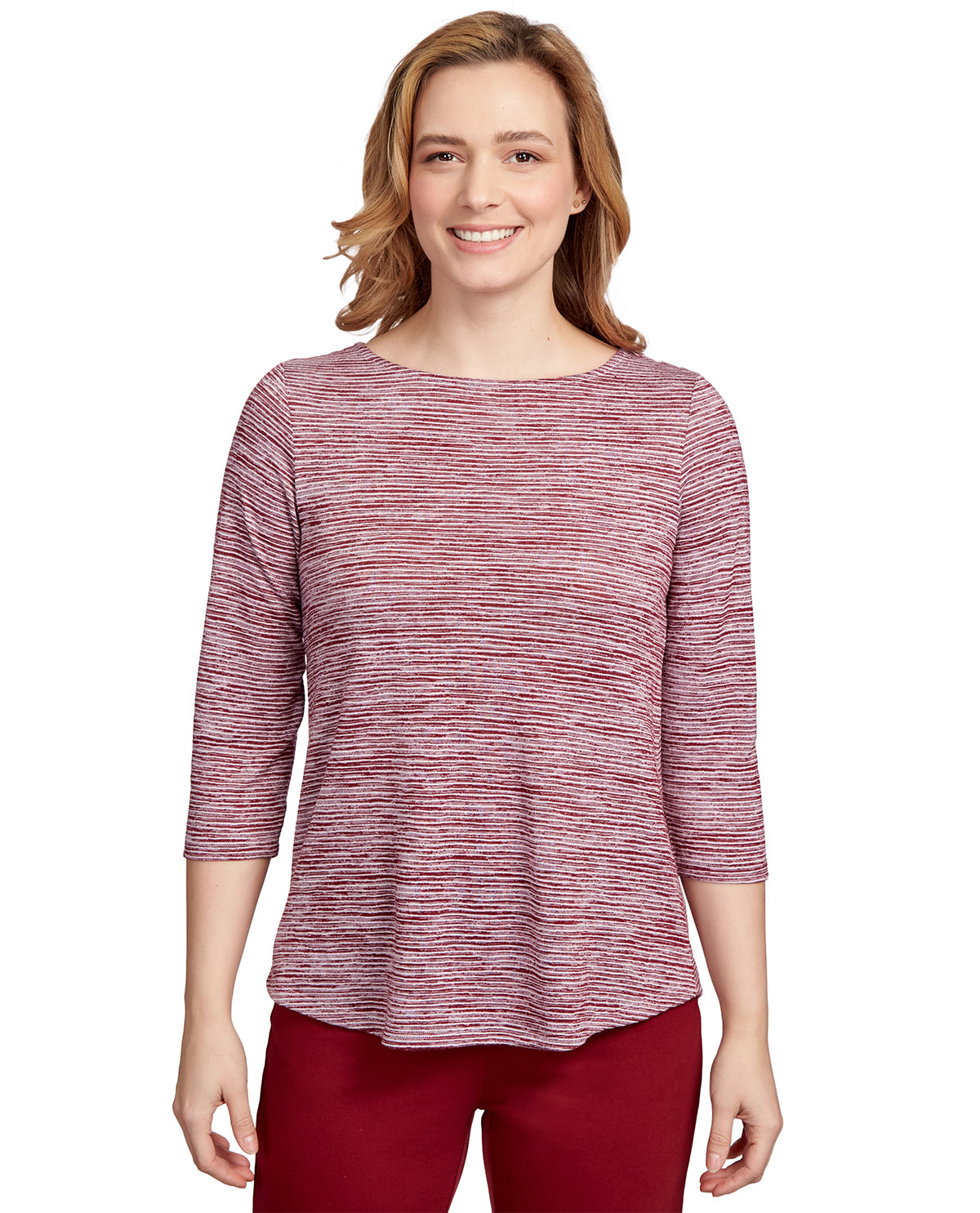 Ruby Road Missy Must Haves Dyed Stripe Knit Top