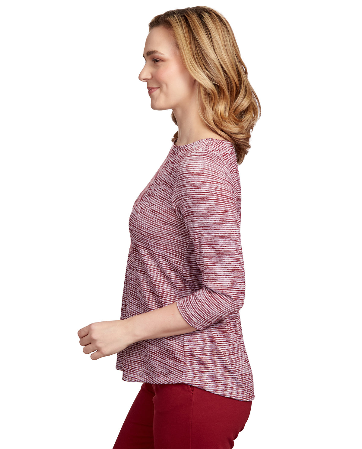 Ruby Road Missy Must Haves Dyed Stripe Knit Top