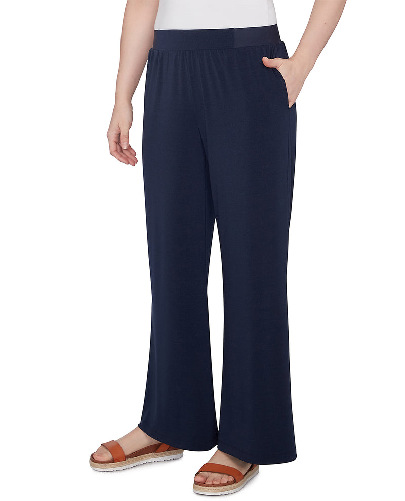 Ruby Road Missy Global Luxe Solid Crepe Pant