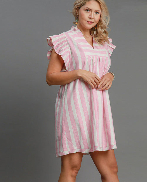 Plus Size Stripe Dress