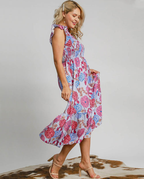 Plus Size Vneck Maxi Dress