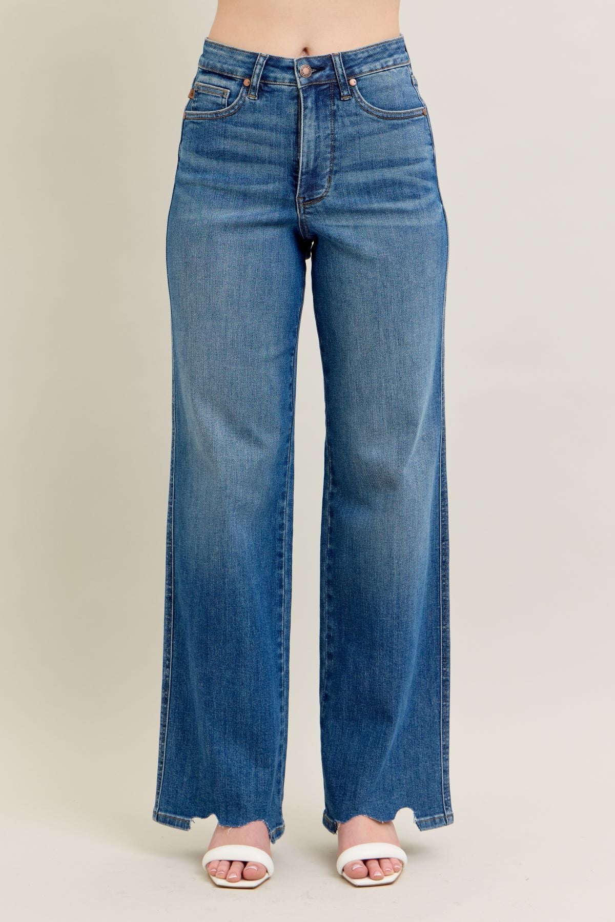Judy Blue High Waist Wide Leg Jeans