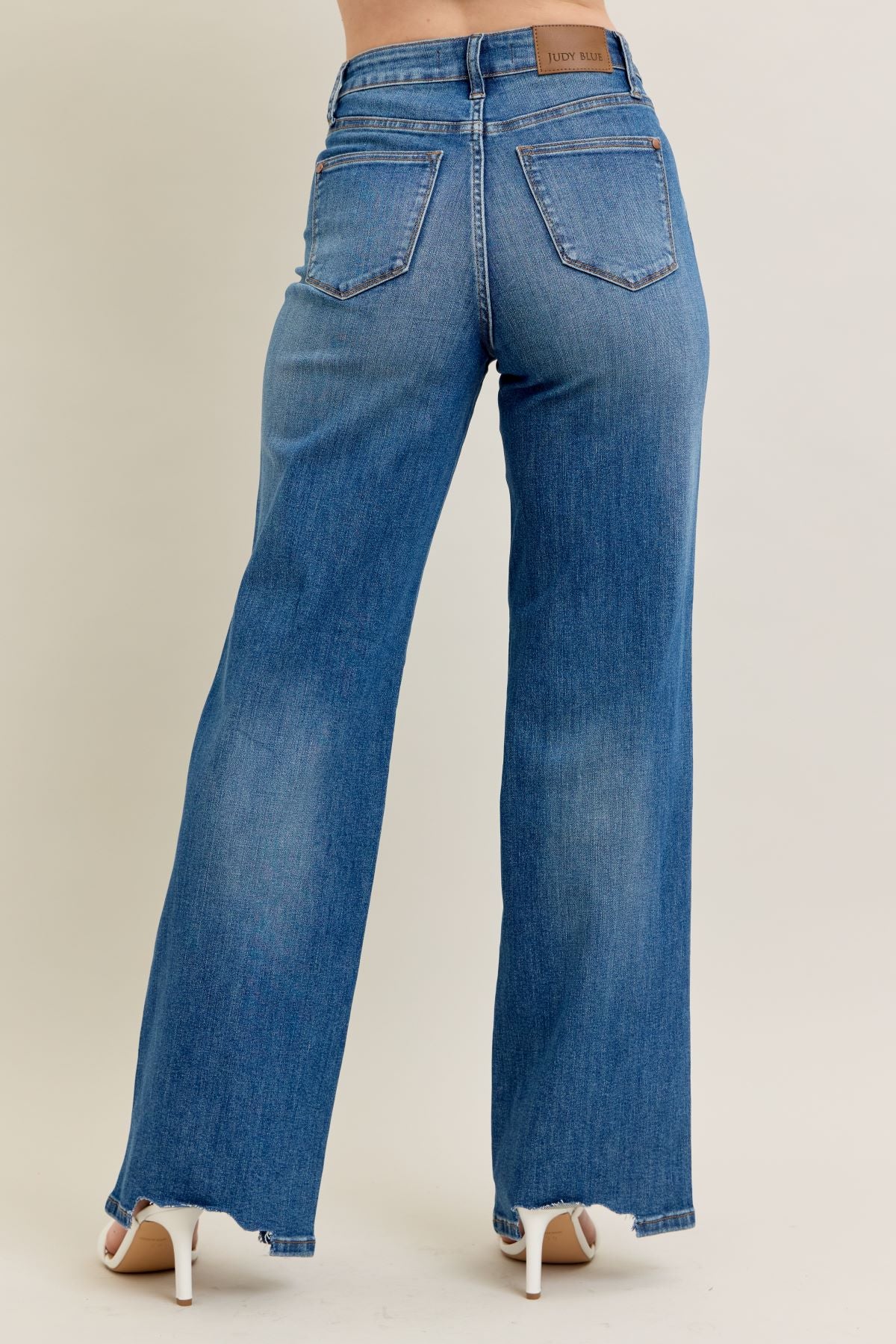 Judy Blue High Waist Wide Leg Jeans