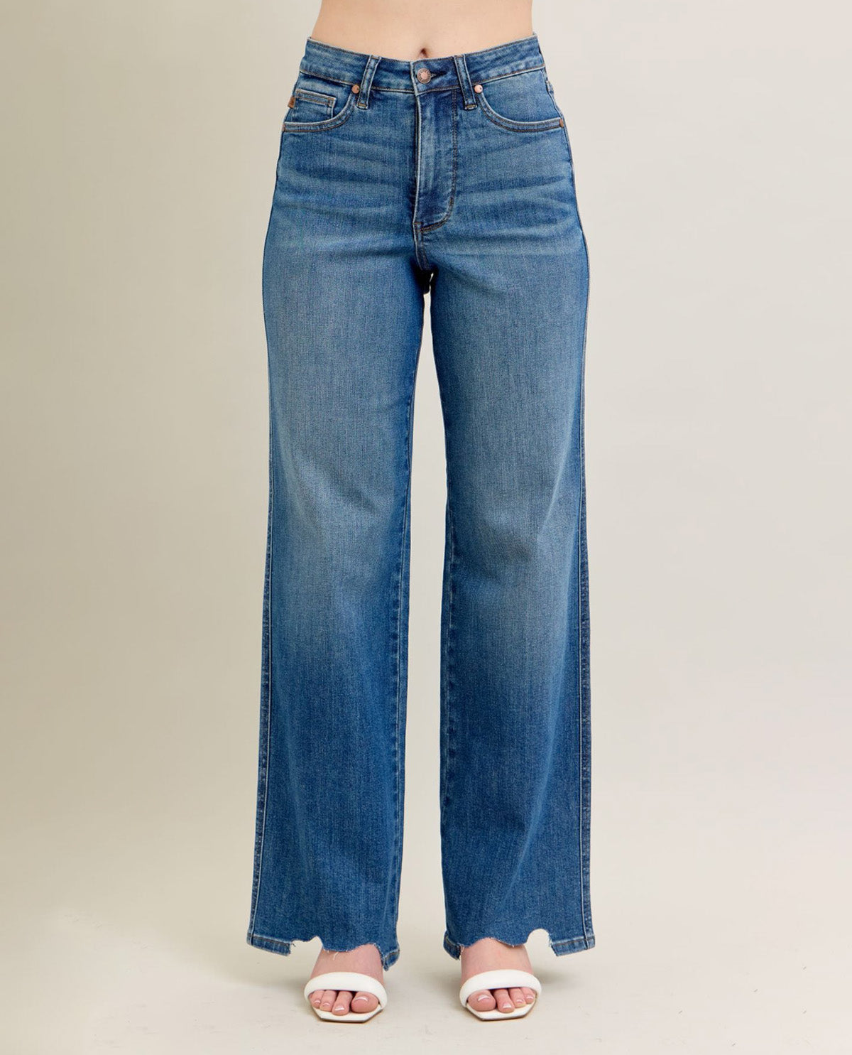 Judy Blue High Waist Wide Leg Jeans